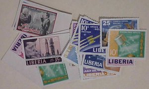 SPACE LIBERIA 17 STAMPS  MINT NH   cat.$60.00