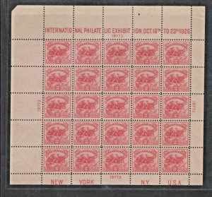 #630 S/S Mint VF Fresh OG NH Except lower Corner Hinged lightly thin. (JH 5/23) 