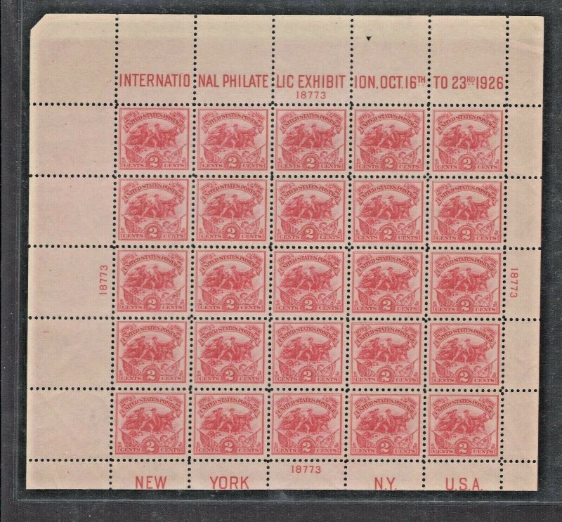 #630 S/S Mint VF Fresh OG NH Except lower Corner Hinged lightly thin. (JH 5/23) 