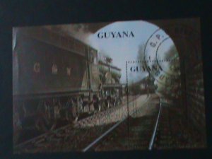 ​GUYANA-CLASSIC TRAIN  CTO S/S VF LAST ONE NH WITH FIRST DAY OF ISSUED