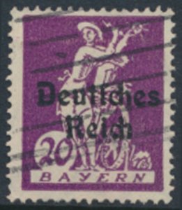 Germany  Bavaria OPT Deutfches Reich Sc# 259   Used  see details & scans