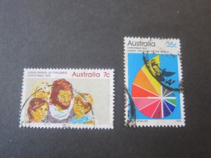 Australia 1972 Sc 539-40 set FU