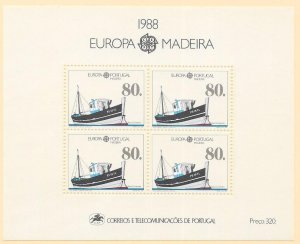 PORTUGAL-MADEIRA Sc#122a Souvenir Sheet Mint Never Hinged
