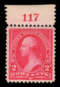 MOMEN: US STAMPS #265 PLATE SINGLE MINT OG NH PSE GRADED CERT XF-90 LOT #89359