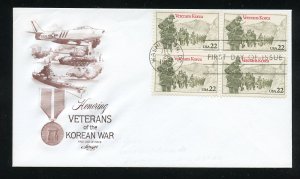 US 2152 Korean War Veterans Blk ADDR Artmaster cachet FDC