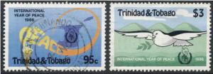 Trinidad & Tobago 1986 Peace Year (SG722/3)fu