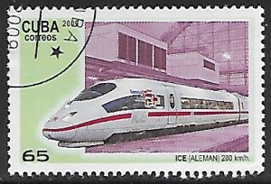 Cuba # 4945 - High Speed Trains - ICE Germany - unused / CTO....{Z7}