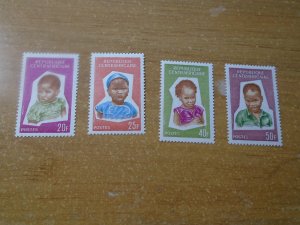 Central African Republic  #  35-38  MNH