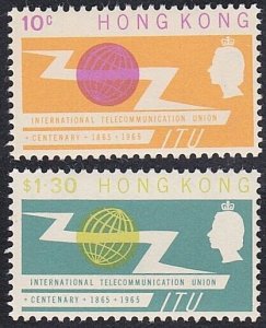 HONG KONG 1965 ITU set fresh MNH...........................................A6655