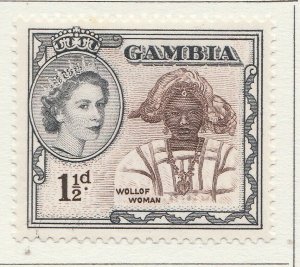 1953 Gambia 1 1/2d MH* Stamp A4P40F40083-