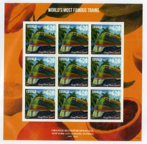 TUVALU 1260 MH SH-8 SCV $16.00 BIN $8.00 TRAINS