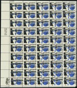 1557. Huge Black Color Shift ERROR in Full Sheet of 50 Stamps - Stuart Katz