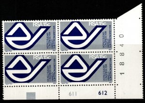 SOUTH AFRICA SG344 1974 15TH WORLD SUGAR CONGRESS BLOCK OF 4 MNH