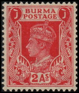 Burma 24 - Mint-NH - 2a George VI (1938) (cv $2.00)