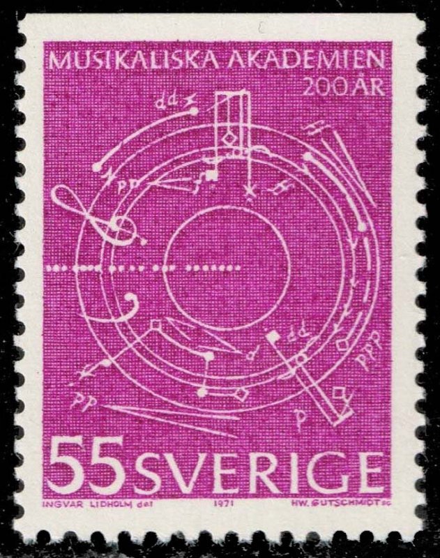 Sweden #891 Abstract Music; MNH