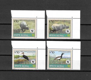 NEPAL 2000 WWF SG 731/4 MNH