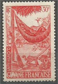 FRENCH GUIANA, 1947, MNH 30c, Hammock Scott 193