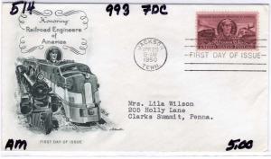 #993, FDC, AM, CV=$5.00, (2012)
