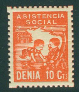SPAIN Civil War Republic DENIA Label GG 488