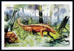 [77179] Central African Rep. 1999 (1998) Prehistory Dinosaurs Imperf. Sheet MNH