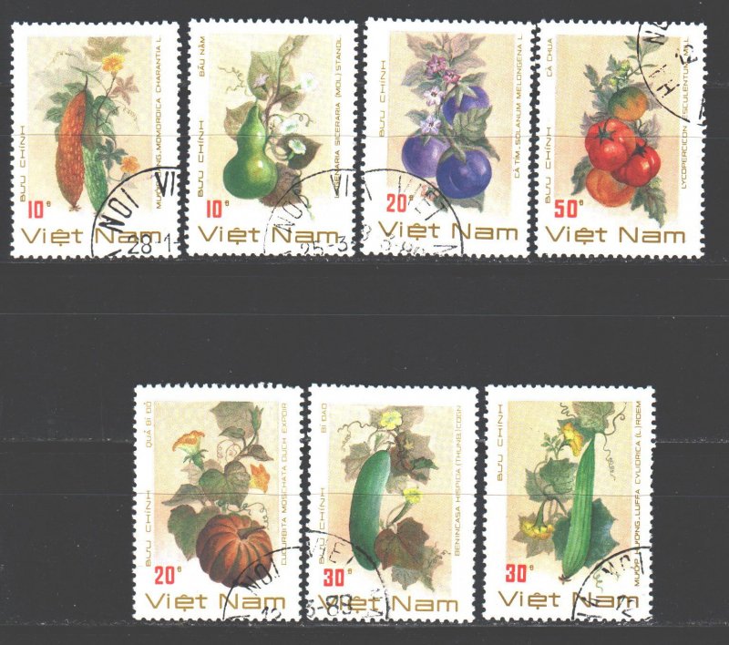 Vietnam. 1988. 1974-80. Vegetables flora. USED.