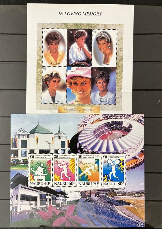 Nauru MNH Sheets Aviation Royalty Sport Butterflies (Apx 60+) MK5260