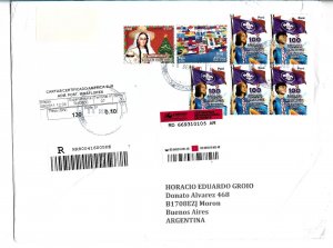 PERU 2011 SCOUTS CENTENARY CIRCULATED COVER FROM PERU FLAGS UPAEP CHRISTMAS