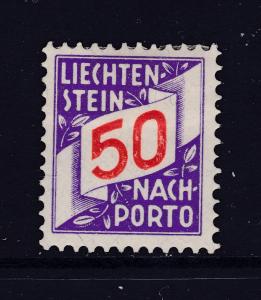 Liechtenstein a 50R post due MH from the 1928 set