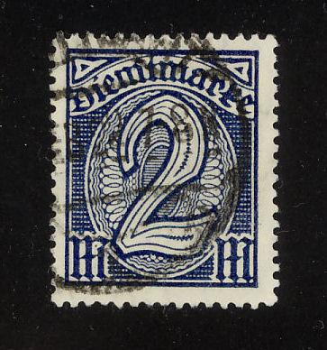 Germany Sc# O12 2m Numeral used