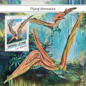 Sierra Leone - 2018 Flying Dinosaurs - Souvenir Sheet - SRL18518b