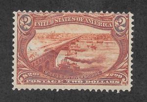 293 Unused,  $2 Trans-Mississippi, scv: $1,800, FREE SHIPPING