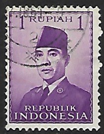 Indonesia # 387 - President Sukarno - used  -{GR46}