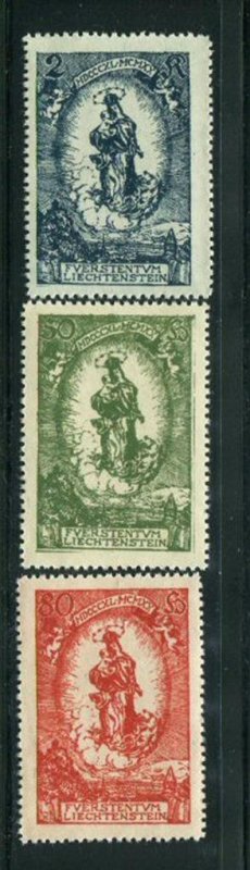 Liechtenstein #47-9 MNH