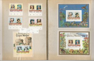 Tuvalu Stamp Collection 1985 Queen Elizabeth, 18 Pages, Vaitupu + Others