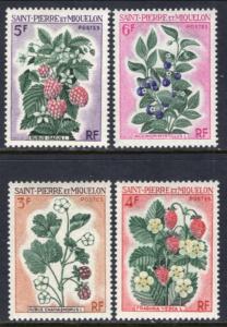 St Pierre and Miquelon 400-403 Berries MNH VF