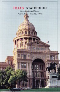 USPS 1st Day Ceremony Program #2968 Texas Statehood Sesquicentennial 1995