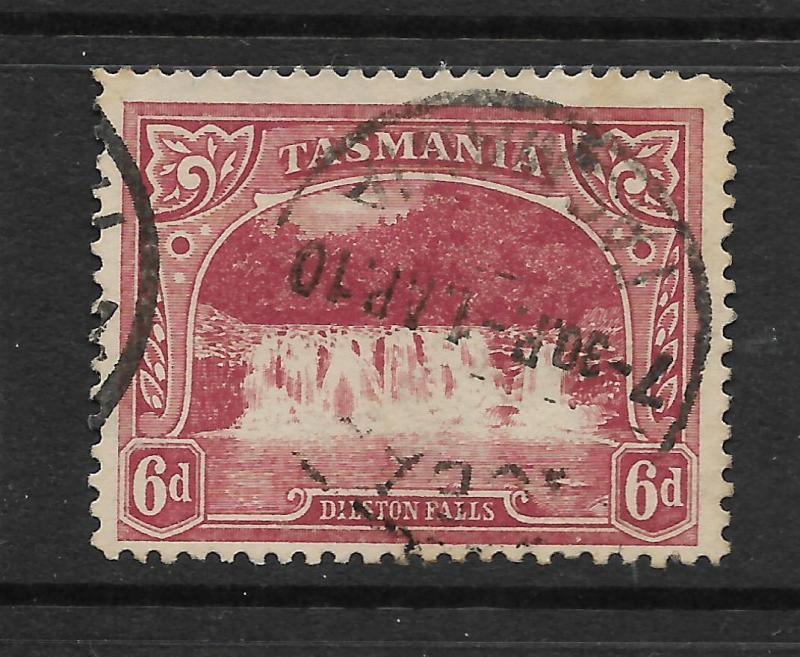 TASMANIA  1905-11  6d  PICTORIAL   FU  P12 1/2  SG 254 