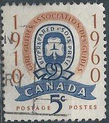 Canada 389 (used) 5c Girl Guides (1960)