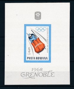 Romania 1967 MNH Stamps Souvenir Sheet Scott 1958 Sport Olympic Games