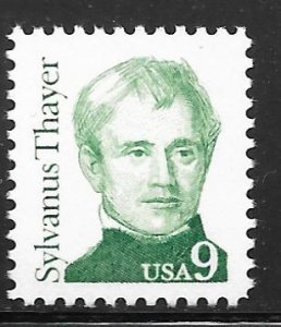 USA 1852: 9c Sylvanus Thayer, MNH, F-VF