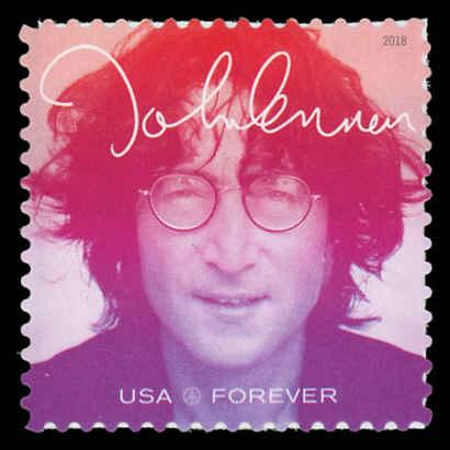 USA 5313 Mint (NH) John Lennon (Red Lilac)