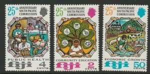 1972 Fiji 295-297 25th Anniversary of the South Pacific Commission 3,00 €