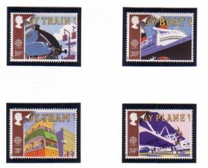 Great Britain Sc 1213-16 1988 Europa Transsport stamp set mint NH