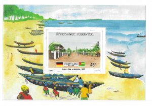 Togo 1984 Centenary German Friendship Lome Main Street S/S Sc 1202 MNH C15