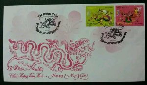 *FREE SHIP Vietnam Year Of The Dragon 2011 2012 Chinese Zodiac Lunar (stamp FDC)