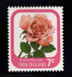 New Zealand Scott 590 MNH** Rose Flower stamp 1975