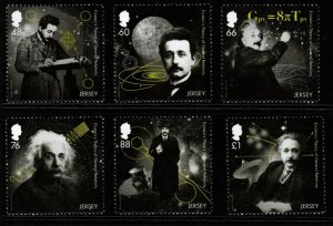 JERSEY SG2061/6 2016 CENTENARY OF EINSTEINS THEORY OF GENERAL RELATIVITY MNH