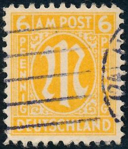 Germany 1945 6pf Yellow SGA20 Used 1