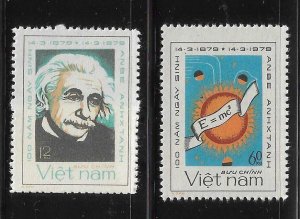 Vietnam 1979 Albert Einstein Physicist Sc 983-984 NGAI MNH A1090