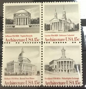 1979 USA Scott 1779-1782 mint NH Block of 4 Architecture Lot 902